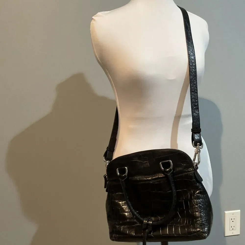 furla handbag crossbody used leather